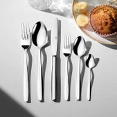 Nehir Sahra Sade 12 Kişilik 72 Parça Çatal Kaşık Bıçak Takımı - 1