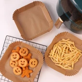 Büyük Boy Air Fryer Fritöz Pişirme Kağıdı 50 Adet - 2