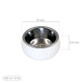 Mikopet Organik Seramik Mama Kabı Beyaz - 1