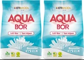 AquaBor Matik Toz Çamaşır Deterjanı 12KG (Beyazlar İçin) 80 Yıkama (2PK*6KG) - 1