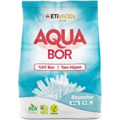 AquaBor Matik Toz Çamaşır Deterjanı 36KG (Beyazlar İçin) 240 Yıkama (6PK*6KG) - 2