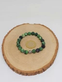 Sirius Serisi Anyolit (Rubizoit- Rubyzoisit) Taşı 10mm Unisex Bileklik (52910) thumbnail 3