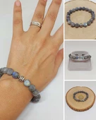 Sirius Serisi Labradorit Taşı 10mm Unisex Bileklik (52908) thumbnail 1