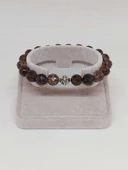 Sirius Serisi Dumanlı Kuvars Taşı 10mm Unisex Bileklik (52934) thumbnail 2