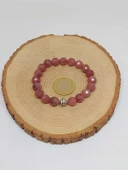 Sirius Serisi Çilek Kuvars Taşı 10mm Unisex Bileklik (52922) thumbnail 3