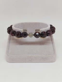 Sirius Serisi Lal (Granat) (Garnet) Taşı 10mm Unisex Bileklik (52918) thumbnail 2