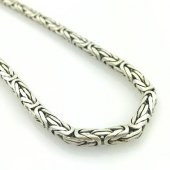 Kral Zincir 5 mm 52 gr Gümüş Erkek Zinciri Kolye - 4