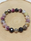 Sirius Serisi Turmalin Taşı Karışık Renkler 10mm Unisex Bileklik (52932) thumbnail 5