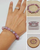 Sirius Serisi Madagaskar Pembe Kuvars Taşı 10mm Unisex Bileklik (52928) thumbnail 1