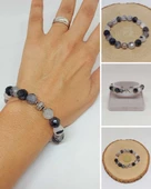 Sirius Serisi Rutil Kuvars Taşı 10mm Unisex Bileklik (52926) - 1