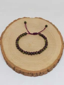 Yeşim Taşı Rondela Kesim Makrome Tasarım Unisex Bileklik (49338) thumbnail 5