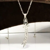 Hz.Ali Zülfikar Özel Üretilir Gümüş Kılınç Kolye thumbnail 2