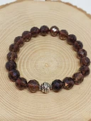 Sirius Serisi Dumanlı Kuvars Taşı 10mm Unisex Bileklik (52934) thumbnail 5