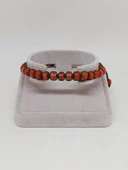 Jasper Taşı Rondela Kesim Makrome Tasarım Unisex Bileklik (49348) thumbnail 4