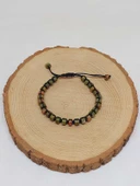 Unakit Taşı Rondela Kesim Makrome Tasarım Unisex Bileklik (49340) thumbnail 5