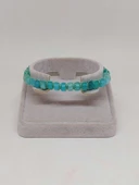 Amazonit Taşı Rondela Kesim Makrome Tasarım Unisex Bileklik (49350) thumbnail 4