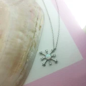 925 Ayar Gümüş Opal Taşlı Kutup Yıldızı Kolye thumbnail 1