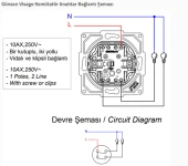 Günsan Visage Beyaz Komütatör Anahtar Çerçevesiz thumbnail 3