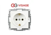 Günsan Visage Beyaz Topraklı Priz Çerçevesiz - 1