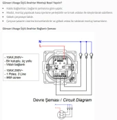 Günsan Visage Beyaz Üçlü Anahtar Çerçevesiz thumbnail 3