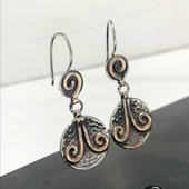 Otantik El İşçiliği Tasarım Uzun Zincir Gümüş Set Takım - 4