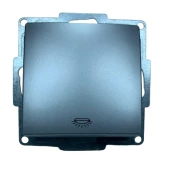 Günsan Visage Ambiance Gümüş Zil Butonu Çerçevesiz thumbnail 1