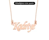 Sade Kibar Özel Font Tek İsimli Gümüş İsim Kolye thumbnail 1