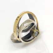 El İşçiliği Telkari Özel Tasarım Otantik Gümüş Yüzük thumbnail 3