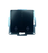 Günsan Visage Ambiance Metalik Siyah Komütatör Vavien Çerçevesiz - 1