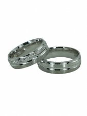 Yeni Sade Zarif 6 mm 925 Gümüş Erkek Alyans Yüzük - 2