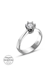 Swarovski Sertifikalı Tektaş 925 Gümüş Yüzük thumbnail 2