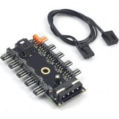 PrimeX PX-4337 4 Pin Girişli 10 Port Fan Çoklayıcı Kart - 2