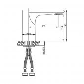 HYBRID FOTOSELLİ LAVABO BATARYASI KROM - 2