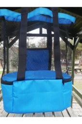 Soğuk Sıcak Tutucu Bölmeli Buzluklu Plaj El Çantası thumbnail 4