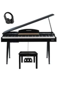Maxword JAMMY Yüksek Kaliteli Hammer Action 88 Tuşlu Dijital Piyano (Siyah) thumbnail 7