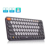 TriLine Baseus Kablosuz Bluetooth 5.0 İngilizce Sessiz Klavye Universal Çoklu Bağlantı 2.4GHz thumbnail 1
