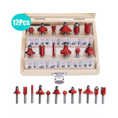 12 PARÇA FREZE UÇ SETİ - 6 mm - AHŞAP KUTULU - 1
