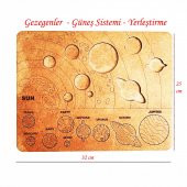 Boya Setli, 3D Ahşap Boyama Maketi GEZEGENLER Etkinlik Oyunu thumbnail 4