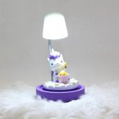 Gülümseyen Gökkuşağı Unicorn Ahşap Kutulu Kupa ve Unicorn Işıklı Biblo Hediye Seti - 2