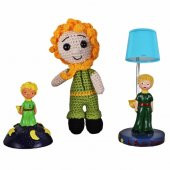 Küçük Prens Üçlü Set Amigurumi Küçük Prens 16 Cm Oyuncak Küçük Prens Biblo Ve Işıklı Biblo Set - 1