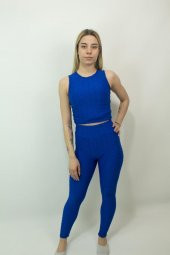 Senall Brezilya Crop Tayt Atlet Takım Lacivert - 1