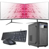 i7 14700 16GB 480GB SSD Çift 21.5" Monitörlü Ofis Bilgisayarı (Business) thumbnail 1