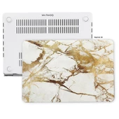 Macbook Pro Kılıf 13inç M1-M2, Mermer (Type-c'li Model)A2338 A2289 A2251 A1706-08 A1989 A2159 ile Uyumlu - 5