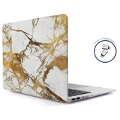 Macbook Pro Kılıf 13inç M1-M2, Mermer (Type-c'li Model)A2338 A2289 A2251 A1706-08 A1989 A2159 ile Uyumlu - 10