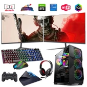 i7 13700F 16GB DDR4 512GB m2 6GB RTX3050 Çift 24" Monitörlü Oyun Bilgisayarı (Gaming SET) thumbnail 1