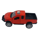 Çek Bırak Metal Arazi Aracı 13 cm - Kırmızı thumbnail 3