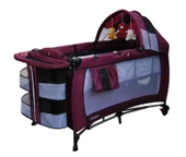 Holmer Kids Eurostyle Oyun Parkı Park Yatak 60x120cm Mürdüm thumbnail 3