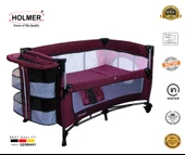 HOLMER Kids Maxi Comfort Coolstyle Anne Yanı Oyun Parkı/beşik 70x110cm Mürdüm thumbnail 1
