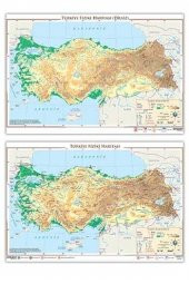 Dilsiz Türkiye Fiziki Haritası Ankara Yayıncılık - 1