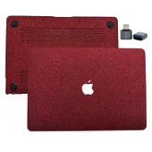 MacBook Pro 13 Kılıf Simli Parlak Vinil Sert Hard Case TPU Taban İnce Hafif M1-M2 Type-C 2016-2022 thumbnail 4